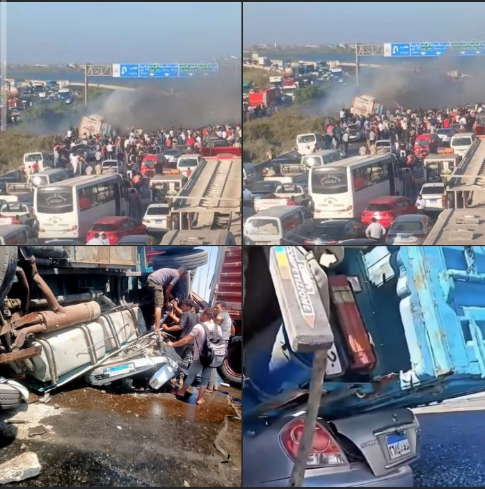 صور صادمة لحادث مروع تنتشر في مصر.. بيان رسمي يكشف أنها مضللة